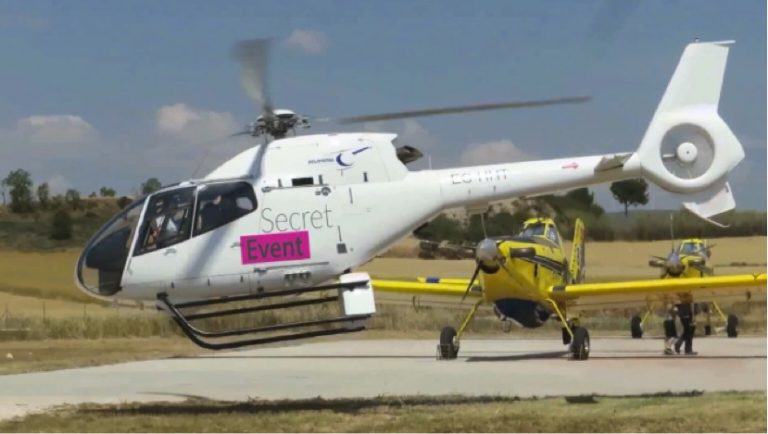 helikopter w trakcie eventu