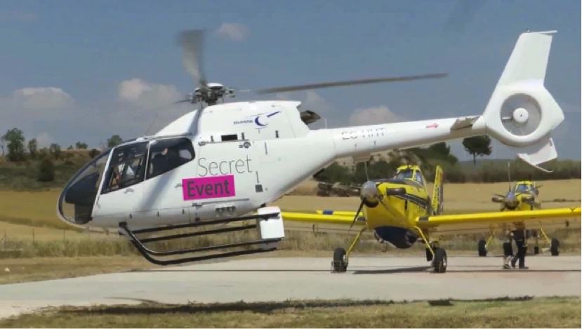 helikopter w trakcie eventu